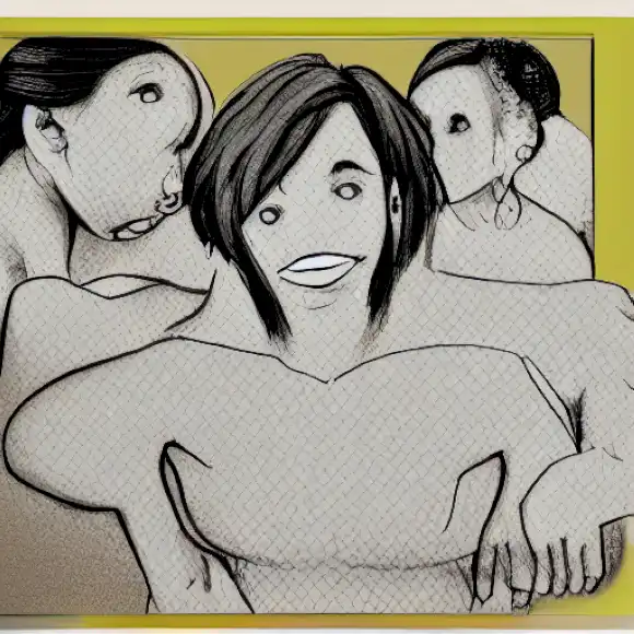 La imagen retrata los efectos físicos de la maternidad en la cara de una persona, así como los desafíos para equilibrar las responsabilidades familiares con un estilo de vida adulto.