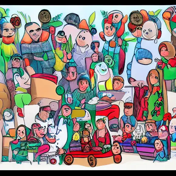 La imagen destaca la reunión familiar de Alvaro Muñoz Escassi durante la Navidad, destacando historias y conexiones interespaciales.