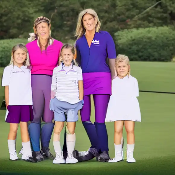 La imagen retrata la importancia del apoyo familiar y el equilibrio para las mujeres golfistas, compartido por Golondrina, hija de la reconocida golfista Ainhoa Arteta.