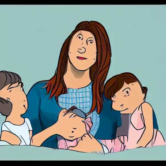 La imagen retrata a Isabel Jiménez discutiendo los desafíos que enfrenta al criar a sus hijos pequeños, mostrando un aspecto relatable de la paternidad.