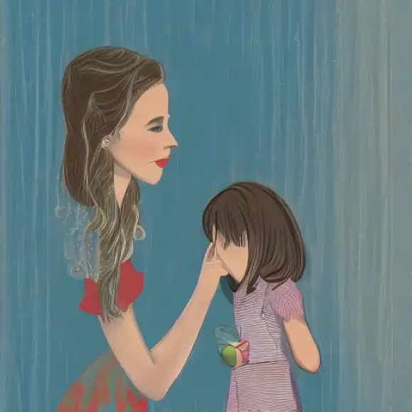La imagen debe representar un momento alentador entre Natalia y su hija Lia, revelando sus personalidades distintas.