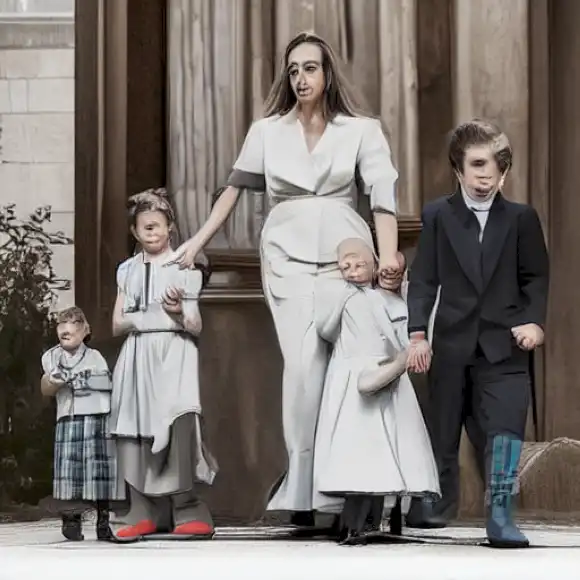 La imagen representa un auténtico vínculo de amor y respeto entre Manuel Díaz El Cordobés y sus tres hijos, Alba, Manu y Triana.