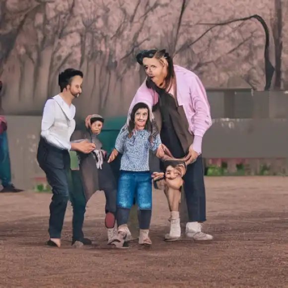 La imagen debe transmitir el fuerte vínculo y amor compartido entre Manuel Díaz El Cordobés y sus hijos Alba, Manu y Triana.