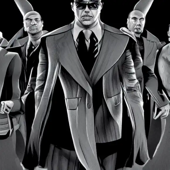 La imagen representa el fuerte vínculo y el apoyo mutuo entre Carlo Costanzia y sus hermanos dentro de la organización Spectre.