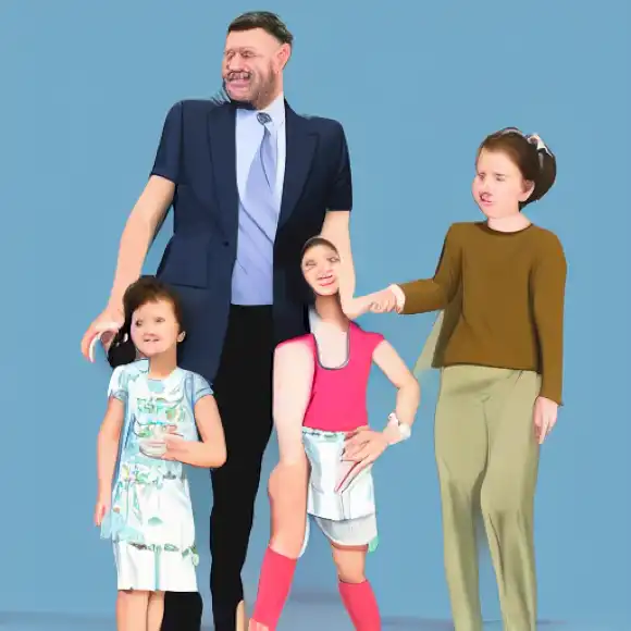 La imagen debe mostrar un momento familiar amoroso con Megan y Gorka, destacando su vínculo romántico y su interacción alegre con sus nietos.