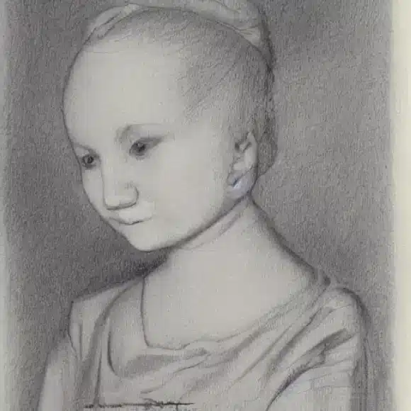 La imagen debe representar a una niña de 13 años llamada Olivia, hija de Nuria Roca y Juan del Val.