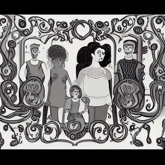 La imagen debe representar el patrimonio de la familia Pedroche, destacando su conexión con el linaje de La Charming y el fondo familiar de Cristina Pedroche.