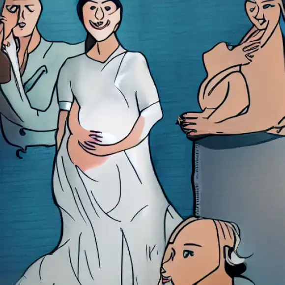 La imagen representa la importancia de la maternidad de Mercedes Guillén en el influyente viaje de Roberto Leal.