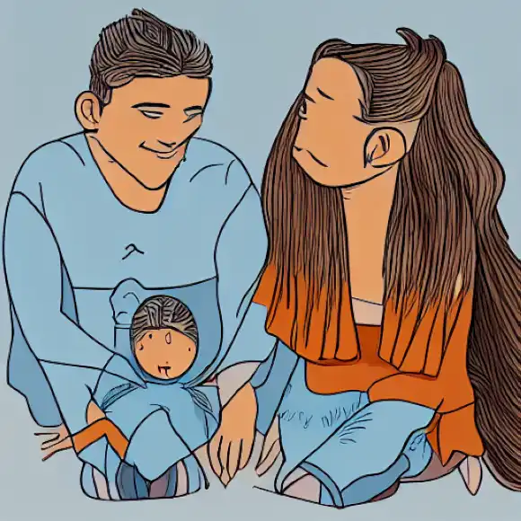 La imagen debe mostrar un momento franco de la entrevista exclusiva con Roberto Enríquez y sus hijas gemelas, mostrando su estrecho vínculo.