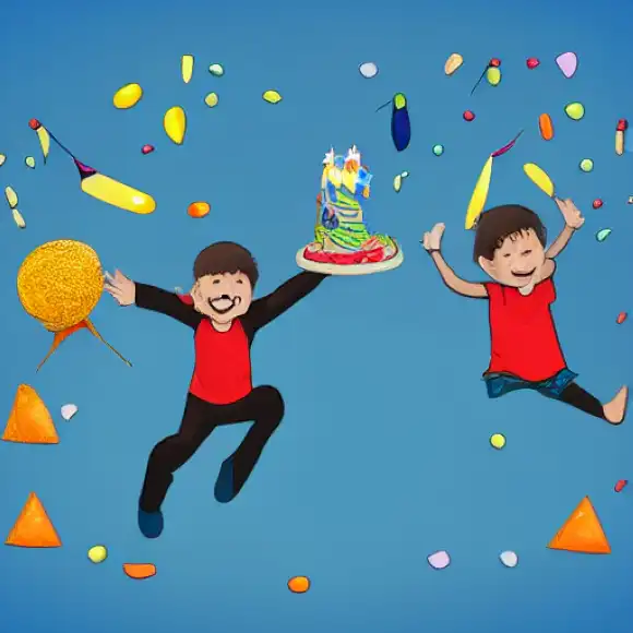 La imagen representa a Marc Millán, hijo de Santi, celebrando su cumpleaños junto con sus logros profesionales.