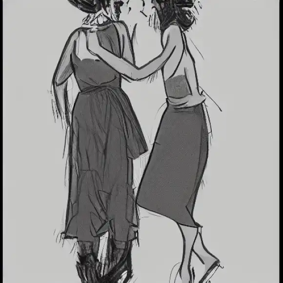 La imagen muestra a Yana Olina y Daniella Bustamante compartiendo un vínculo cercano, sugiriendo su relación íntima entre sí.